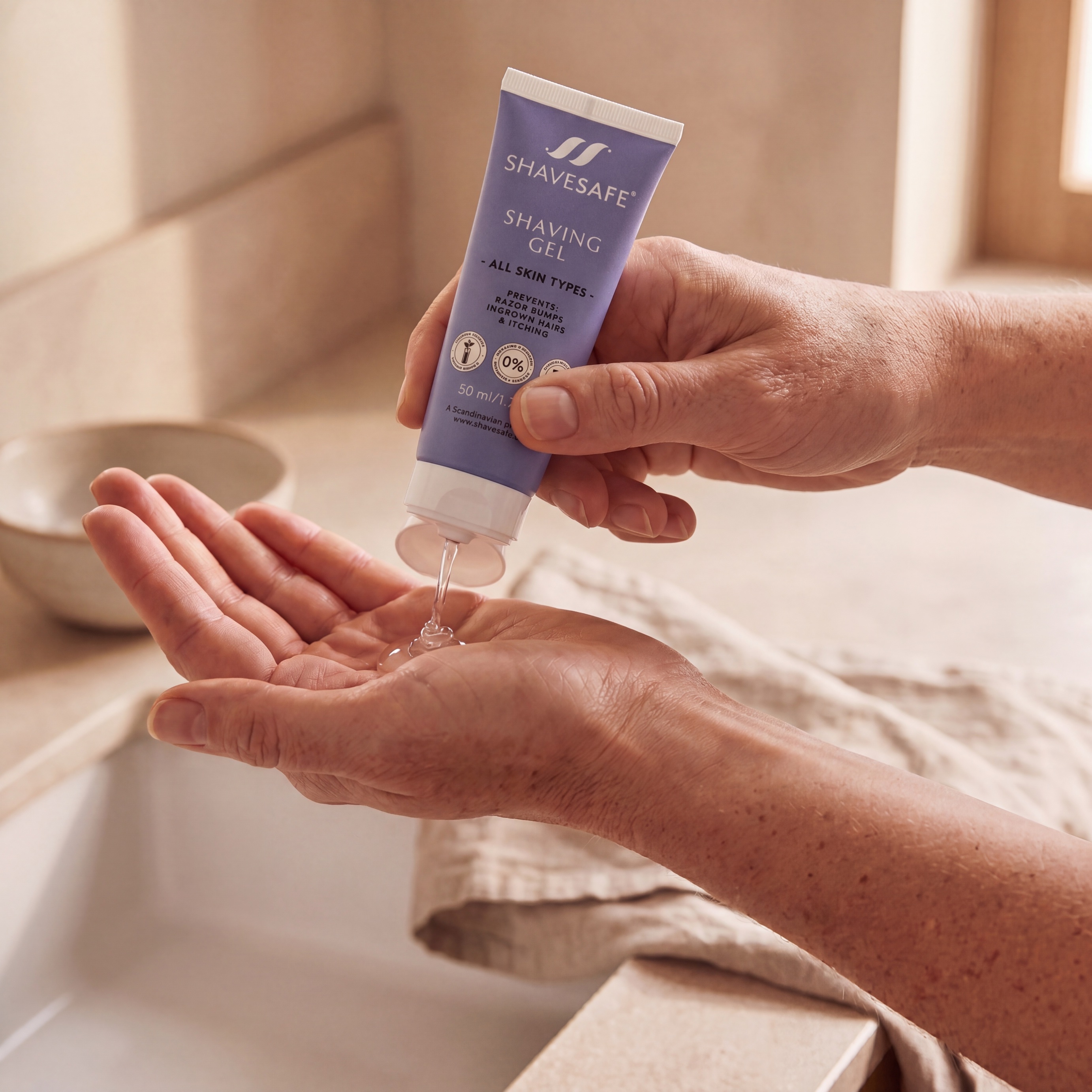 P&aring;f&oslash;r ShaveSafe gel